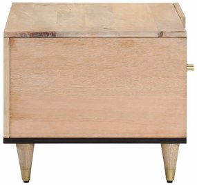Mesa de centro 80x50x40 cm madeira de mangueira maciça