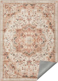 Tapete vintage 200 x 290 cm antiderrapante bege cappuccino