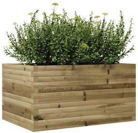 Vaso/floreira jardim 90x60x45,5 cm madeira de pinho impregnada