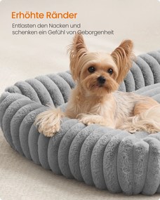 Cama ortopédica para cães de tamanho médio 71 x 55 x 18 cm cinzento
