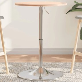 vidaXL Mesa de bar Ø50x89,5 cm madeira de faia maciça