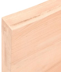 Prateleira de parede 200x60x(2-6)cm carvalho maciço não tratado