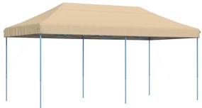 Tenda para festas pop-up dobrável 580x292x315 cm bege