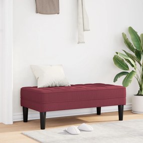 Banco vidaXL Vermelho Vinho 113x57x39 cm Tecido
