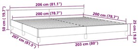 Estrutura de cama sem colchão 200x200 cm veludo verde-escuro