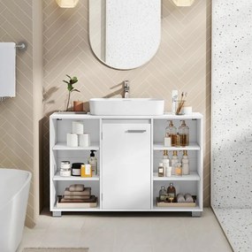 Armário para lavatório (NÃO INCLUIDO) com prateleiras ajustáveis 30 x 90 x 60 cm Branco