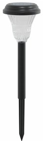 Luzes solares para caminhos com espigões 12 pcs branco