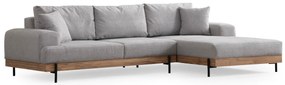 Sofá de Canto Eti – Cinzento – 280 x 170 cm