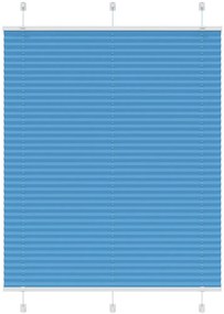Azul Plissada Cega 105x150 cm Largura Tecido 104,4cm Poliéster