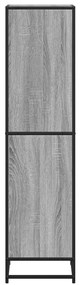 Estante 40x35x139 cm derivados de madeira cinzento sonoma