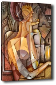Pintura Decorativa em Tela 314553080 – Multicolor – 50 x 70 cm