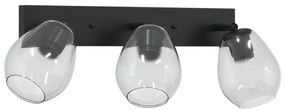 Luzes de Teto com Abajur de Vidro Ajustável em Anthracite, E27