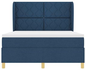 Cama Box com Colchão vidaXL - Azul - 140x200 cm - Tecido