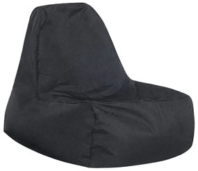 Pufe poltrona preto SIESTA Beliani