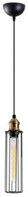Candeeiro de Teto Zumra – Preto – Diâmetro 8 cm, Altura 123 cm