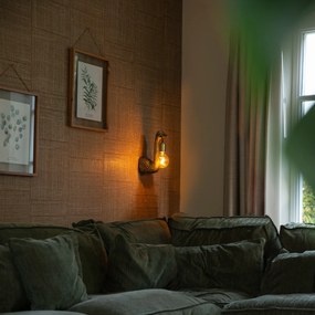 Candeeiro de parede vintage latão - Animal Camelo Pássaro