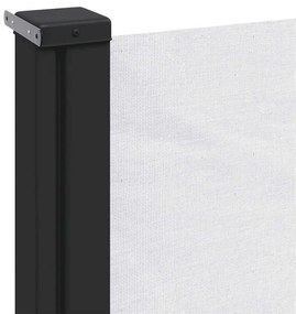 Toldo lateral retrátil 117x300 cm branco