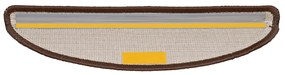 Tapetes de escada 30 pcs 56x17x3 cm castanho