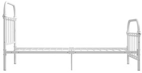 Estrutura de cama 100x200 cm metal branco