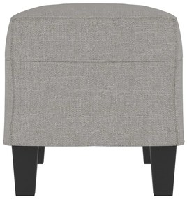 Banco 70x35x41 cm tecido cinzento-claro