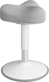 Banco alto ajustável em altura e moderno 36 x 36,5 x (48-65,5) cm cinzento