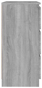 Aparador 60x35x76 cm derivados de madeira cinzento sonoma