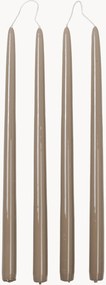 Velas de jantar artesanais Smooth, conjunto de 4