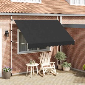 vidaXL Toldo retrátil manual 300 cm antracite