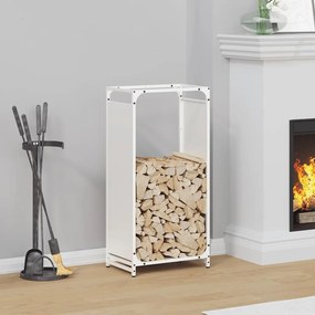 Suporte para lenha 44x28x90 cm aço laminado a frio branco