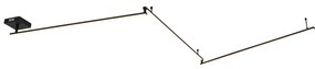 Candeeiro de teto preto 300 cm com LED regulável 3 níveis - Annuschka Design