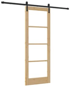 Porta Deslizante vidaXL com Conjunto de Ferragens 'ORKDAL'78x211 cm