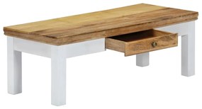 Mesa de centro 110x50x40 cm madeira de mangueira maciça