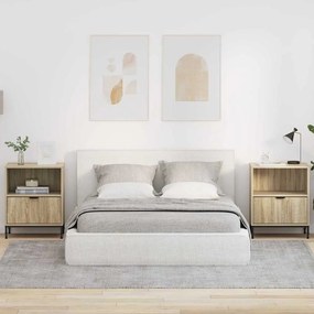 vidaXL Mesas de cabeceira 2 pcs Carvalho sonoma 49 x 36 x 61 cm