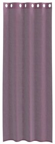 Cortinas de voile com ilhós 2 pcs roxo 140x260 cm
