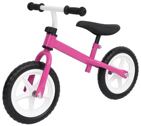 Bicicleta de equilíbrio com rodas de 9,5" rosa