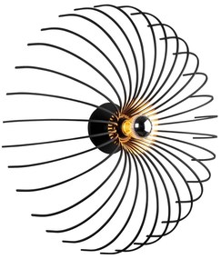 Lâmpada de Parede Aspendos – Preto – 16 cm x 56 cm