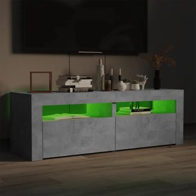 Móvel de TV Benita - Cor Cinzento Cimento - Com Luzes LED - 120x35x40