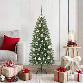 vidaXL Árvore de Natal Artificial com 150 LEDs Verde 120 cm PE e PVC