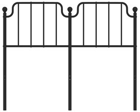 Cabeceira de cama 120 cm metal preto