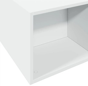 Estrutura de cama 200x200 cm derivados de madeira branco