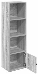 Estante 31x24x102 cm derivados de madeira cinzento sonoma