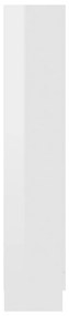 Estante 82,5x30,5x150 cm derivados de madeira branco brilhante