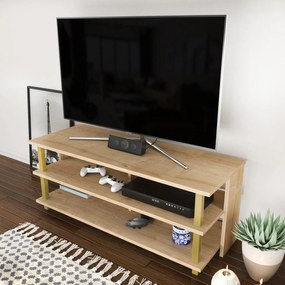 Móvel para TV Pueblo – Ouro Carvalho – 120 cm x 44,6 cm x 47,4 cm