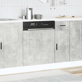 Painel máquina lavar louça Porto betão cinzento 60x1,5x67 cm