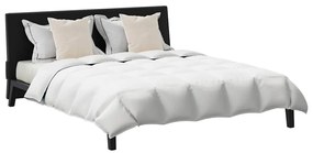 Edredão com travesseiro 3 pcs Branco 200 x 220 cm Penugem