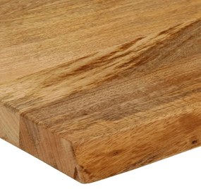 Tampo de mesa c/ borda viva 140x20x2,5 cm mangueira maciça