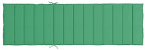 Almofadão p/ espreguiçadeira 200x60x3 cm tecido oxford verde