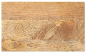 vidaXL Tampo de mesa retangular 50x20x2,5 cm mangueira maciça