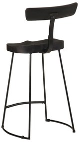 Bancos de bar 2 pcs 49x43x88 cm madeira de mangueira maciça