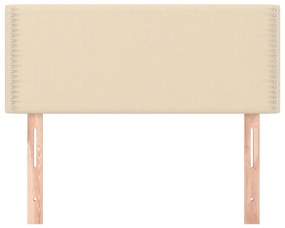 Cabeceira de cama tecido 90x5x78/88 cm creme